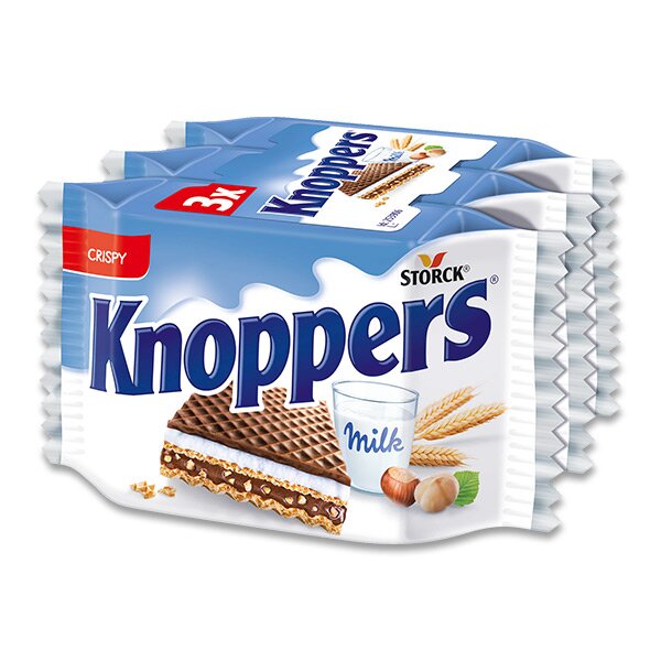 Oplatky s mléčným krémen Knoppers 3x25g